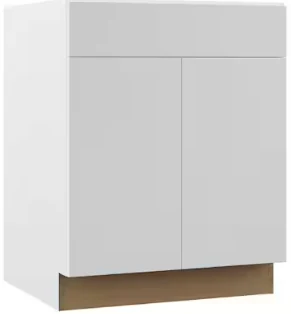 White slab cabinet door sample